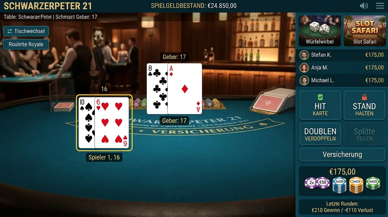 Tischspiele bei Hexabet